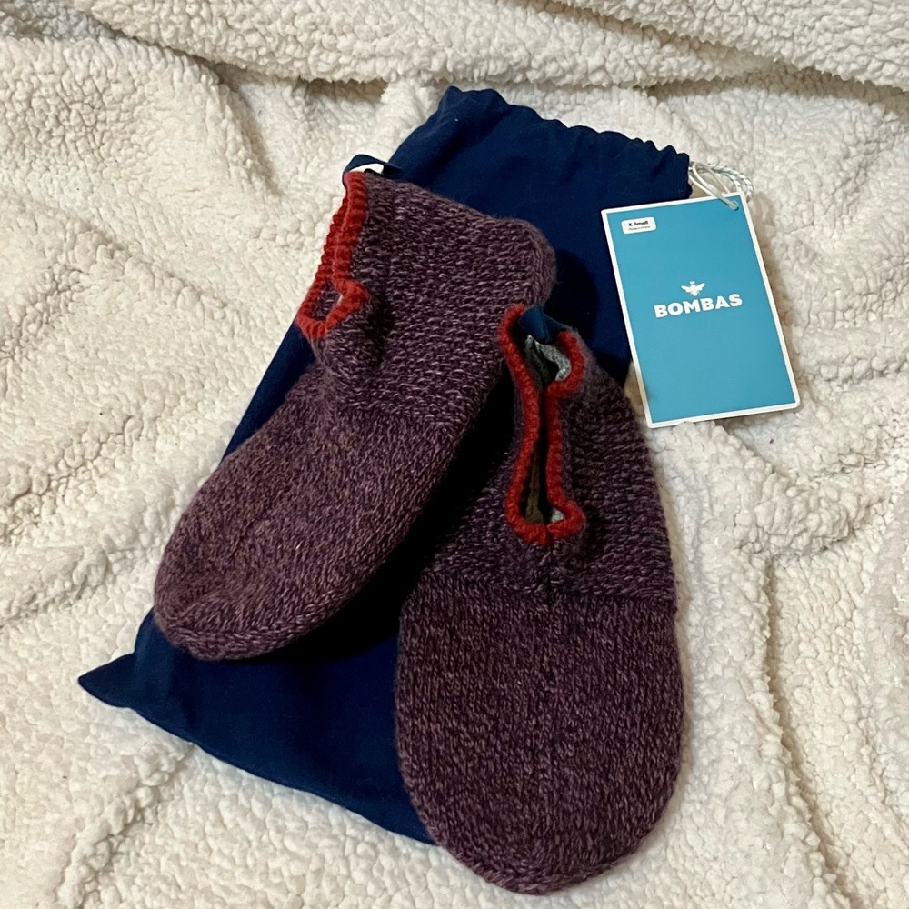 NWT Bombas Women’s Size XS Gripper Slipper, Dusk Purple 💜🐰👣